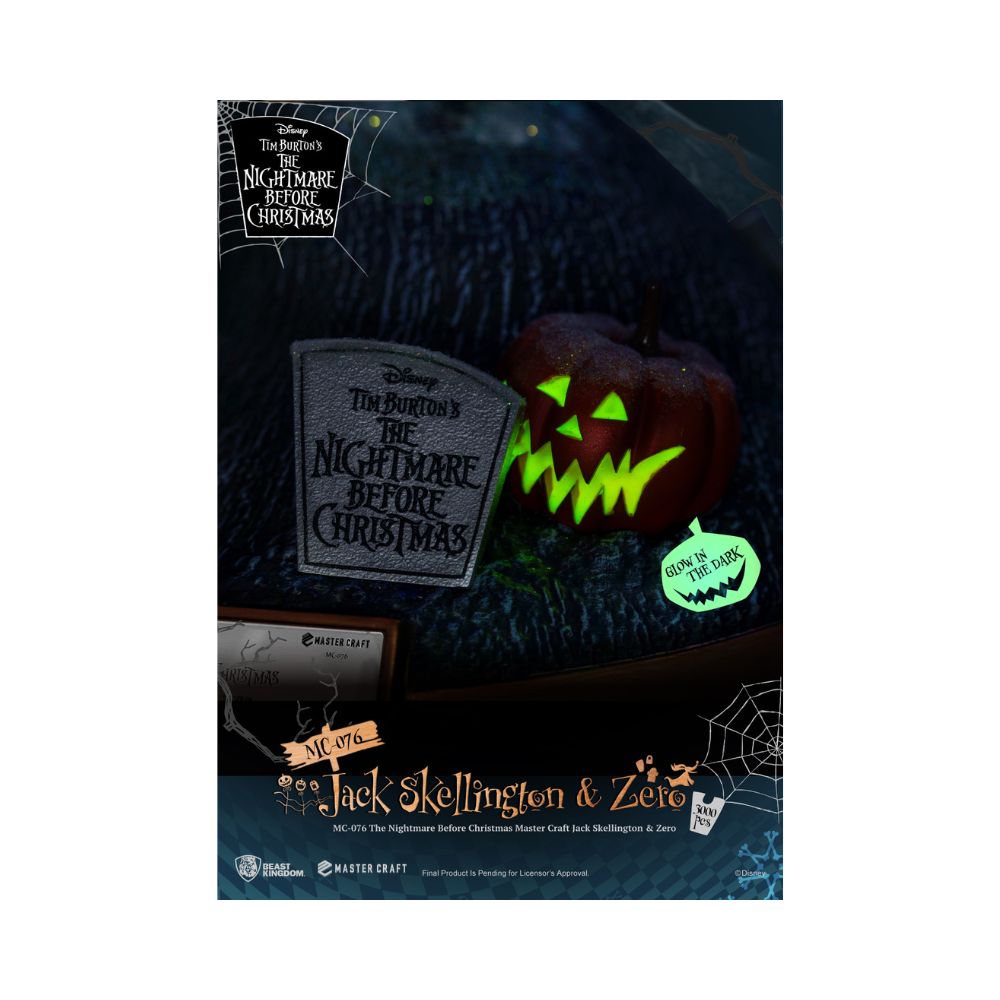MC-076 The Nightmare Before Christmas Master Craft Jack Skellington & Zero