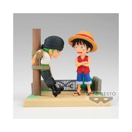 ONE PIECE WORLD COLLECTABLE FIGURE LOG STORIES-MONKEY.D.LUFFY&RORONOA ZORO