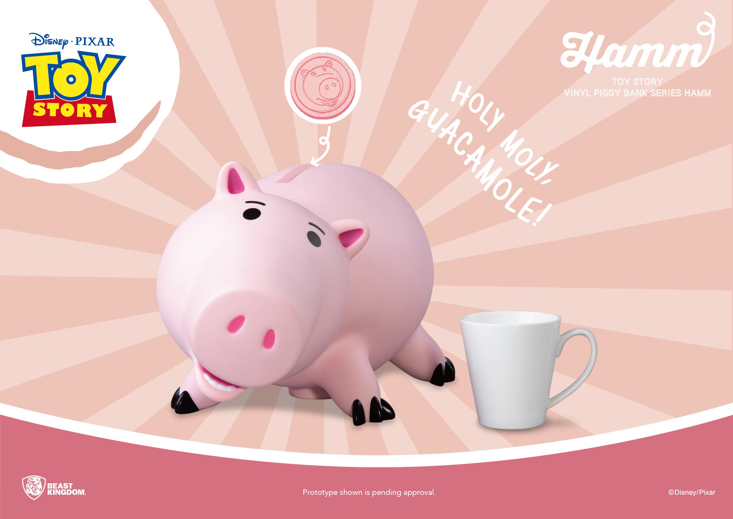 Toy Story Large Vinyl Piggy Bank: HAMM