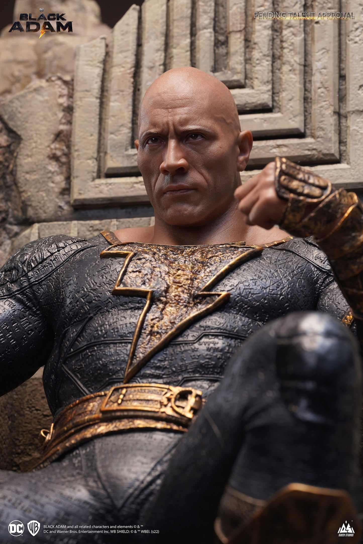 Black Adam On Throne 1/4 Statue