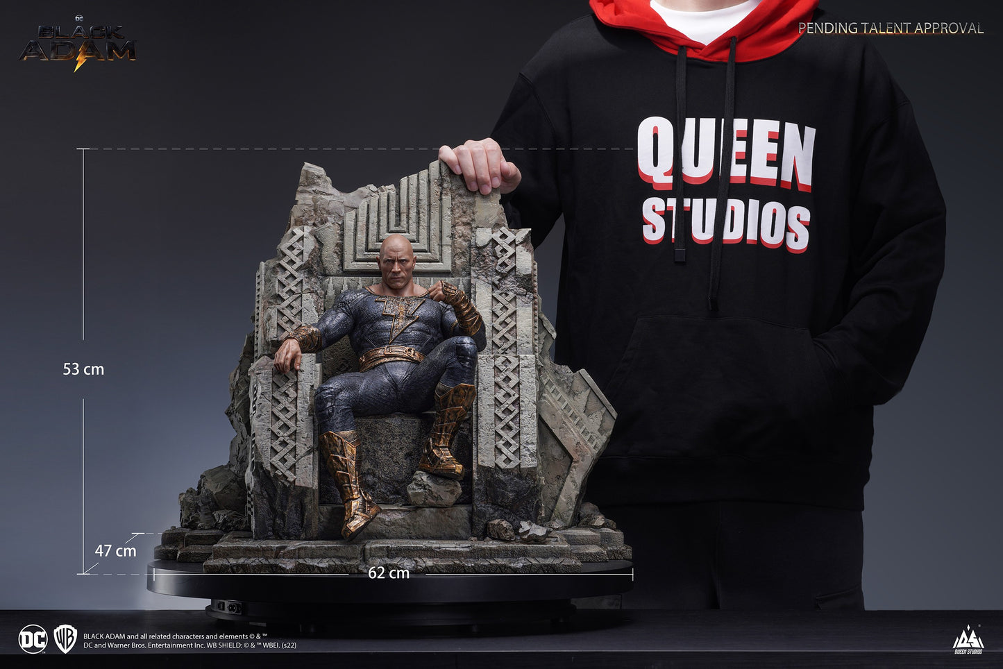 Black Adam On Throne 1/4 Statue