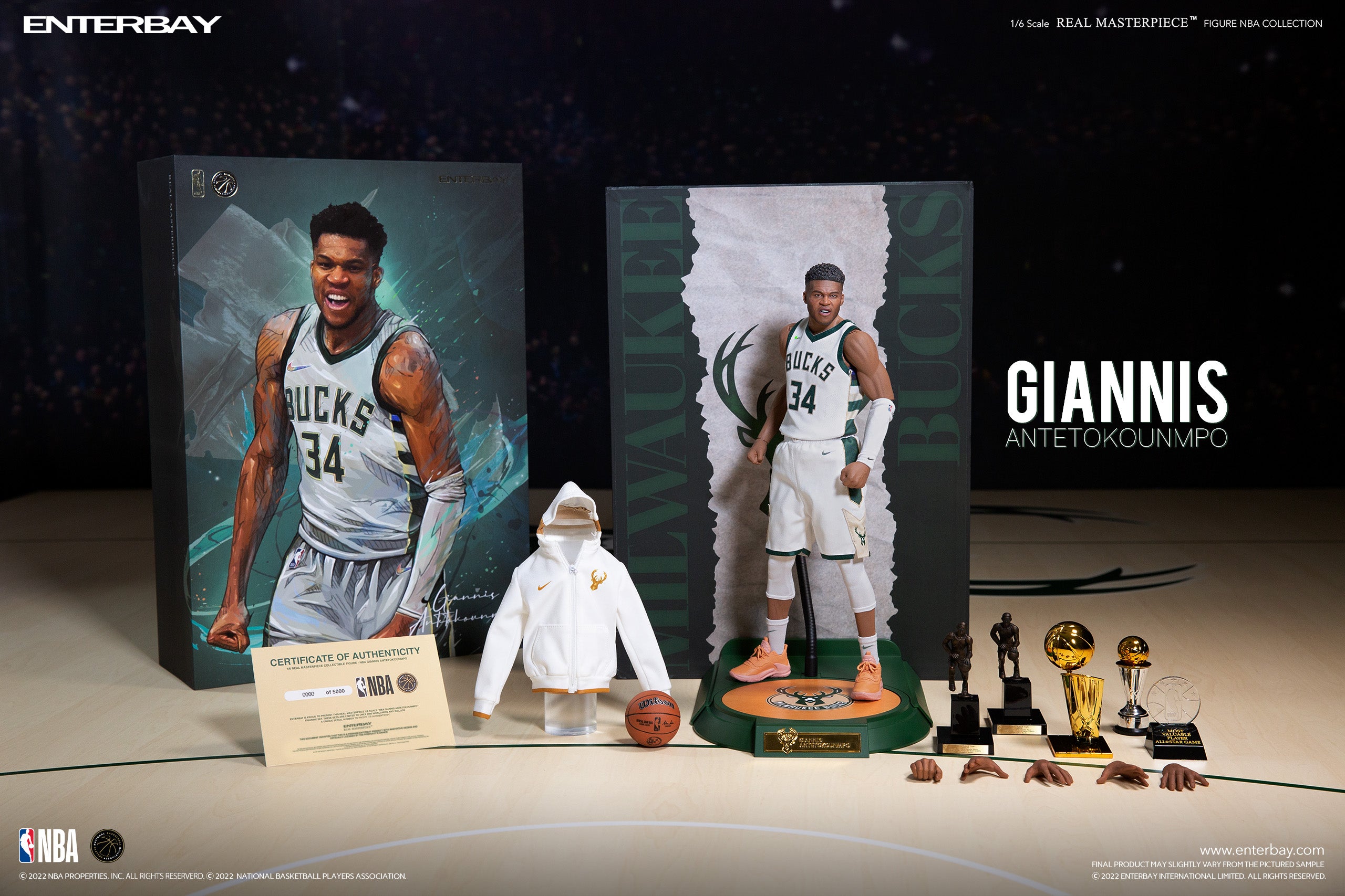 1/6 REAL MASTERPIECE NBA COLLECTION: GIANNIS ANTETOKOUNMPO NBA ACTION FIGURE