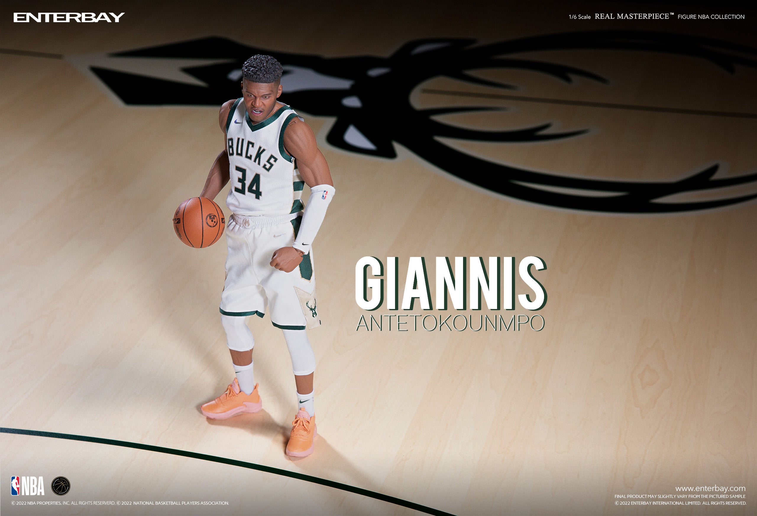1/6 REAL MASTERPIECE NBA COLLECTION: GIANNIS ANTETOKOUNMPO NBA ACTION FIGURE