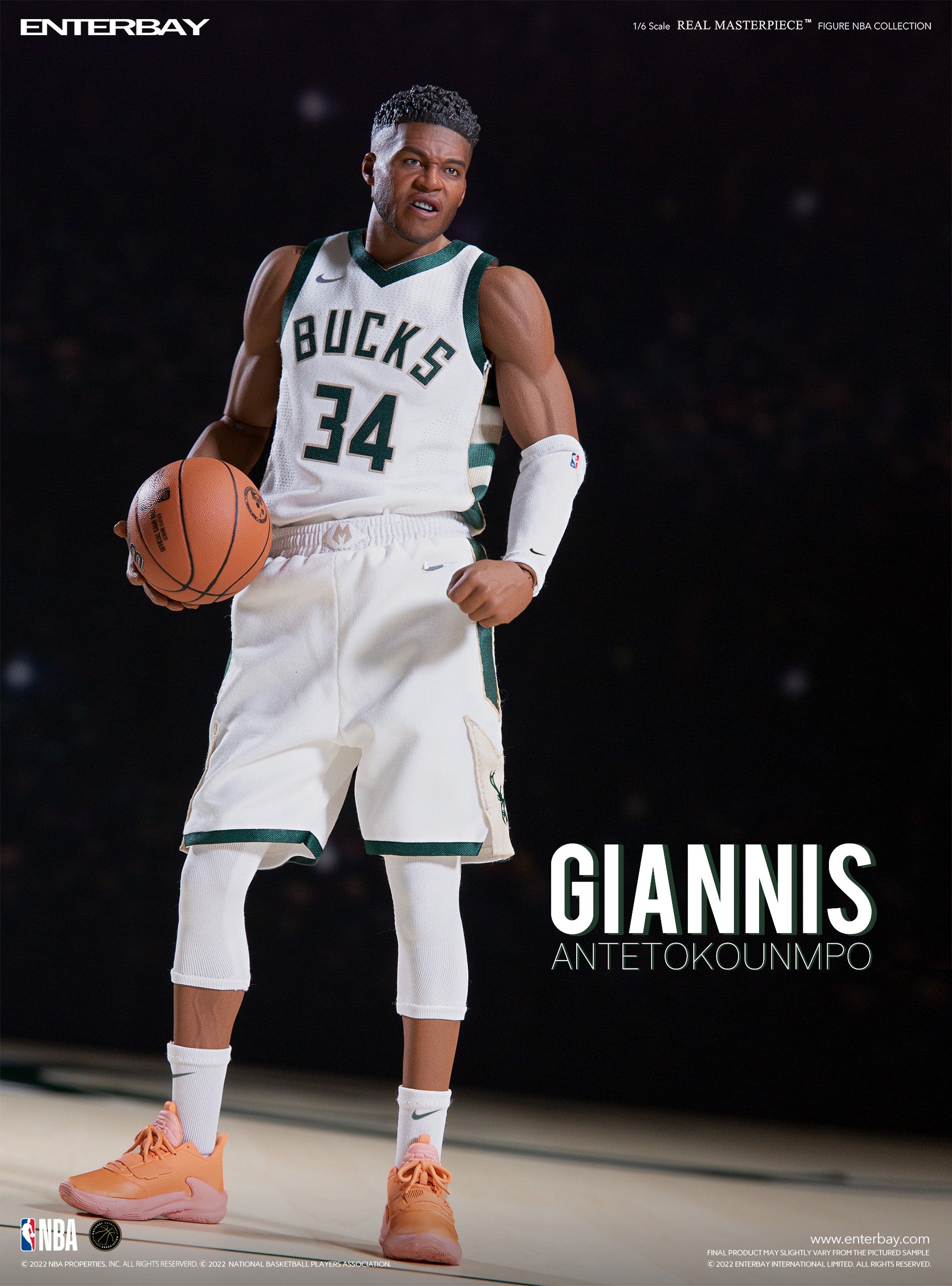 1/6 REAL MASTERPIECE NBA COLLECTION: GIANNIS ANTETOKOUNMPO NBA ACTION FIGURE