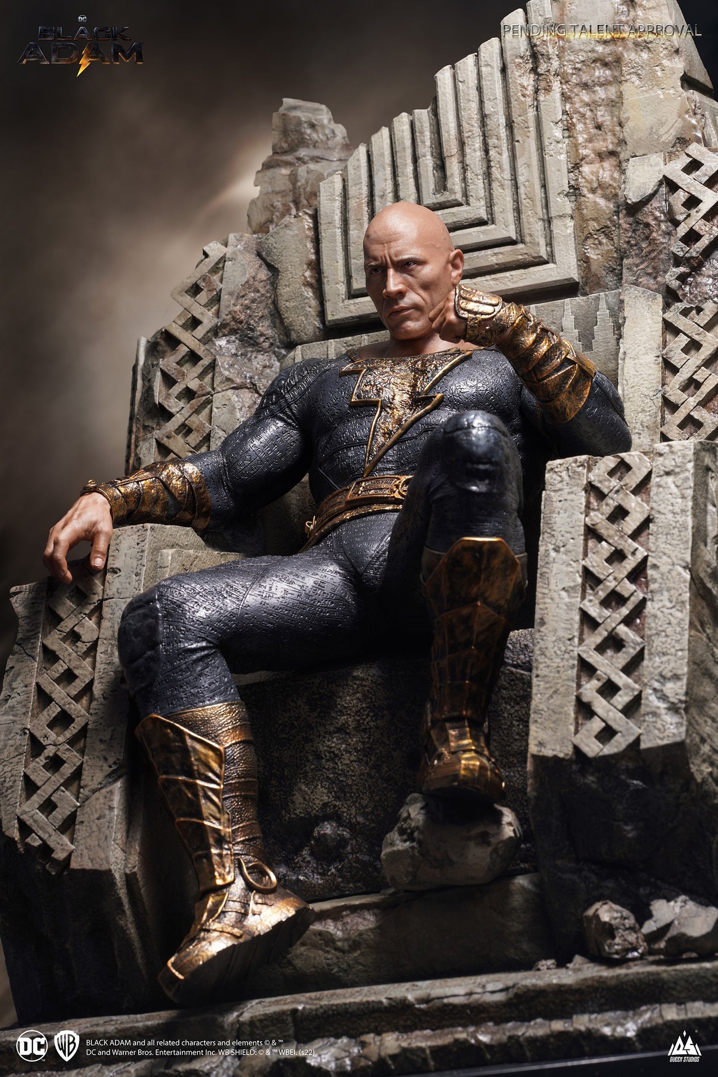 Black Adam On Throne 1/4 Statue