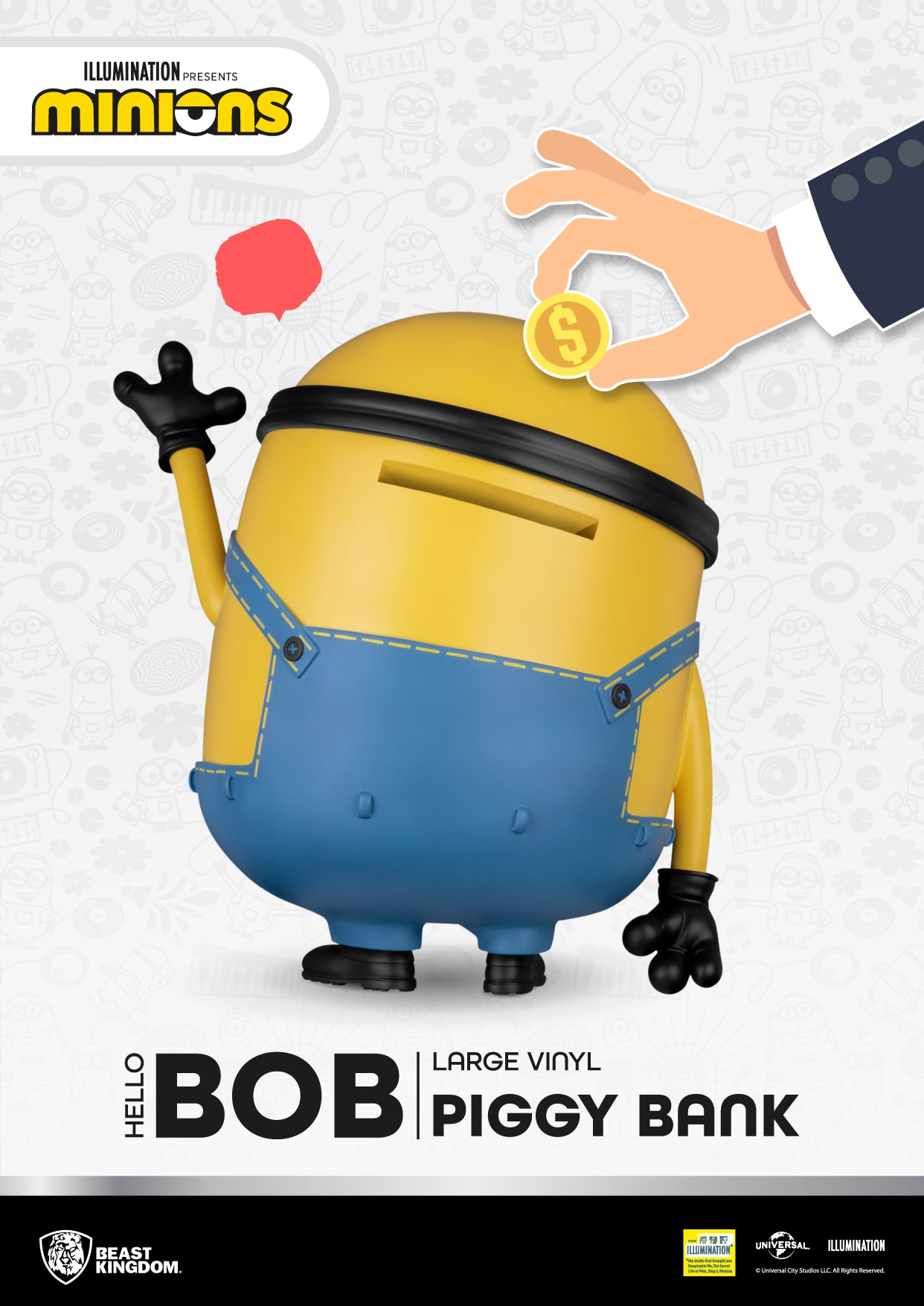 Despicable Me Large Vinyl Piggy Bank：Hello Bob