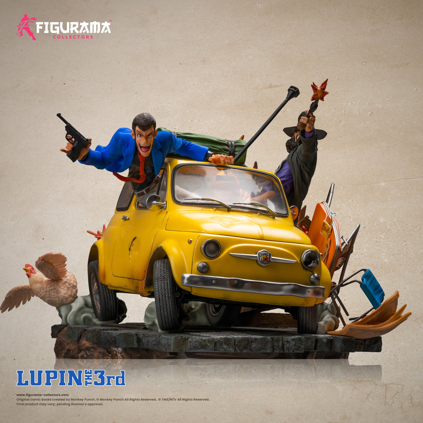 LUPIN THE 3RD - LUPIN, JIGEN, & FUJIKO ELITE DIORAMA STATUE