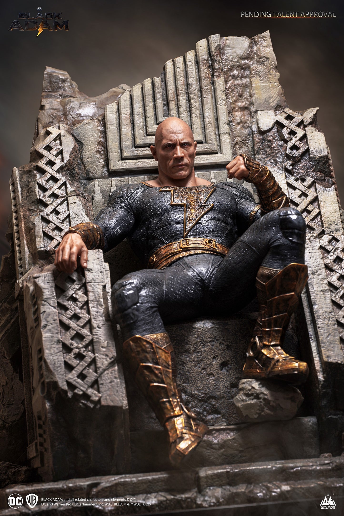 Black Adam On Throne 1/4 Statue