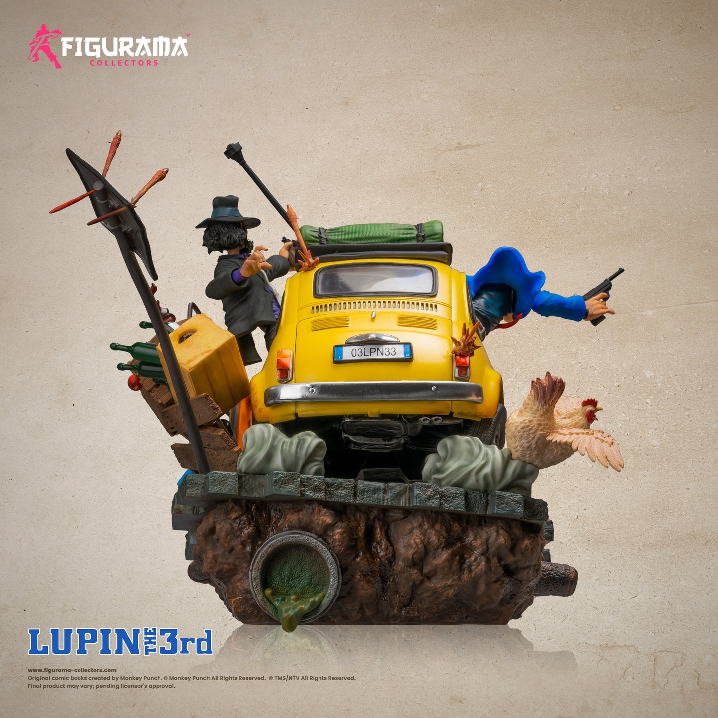 LUPIN THE 3RD - LUPIN, JIGEN, & FUJIKO ELITE DIORAMA STATUE