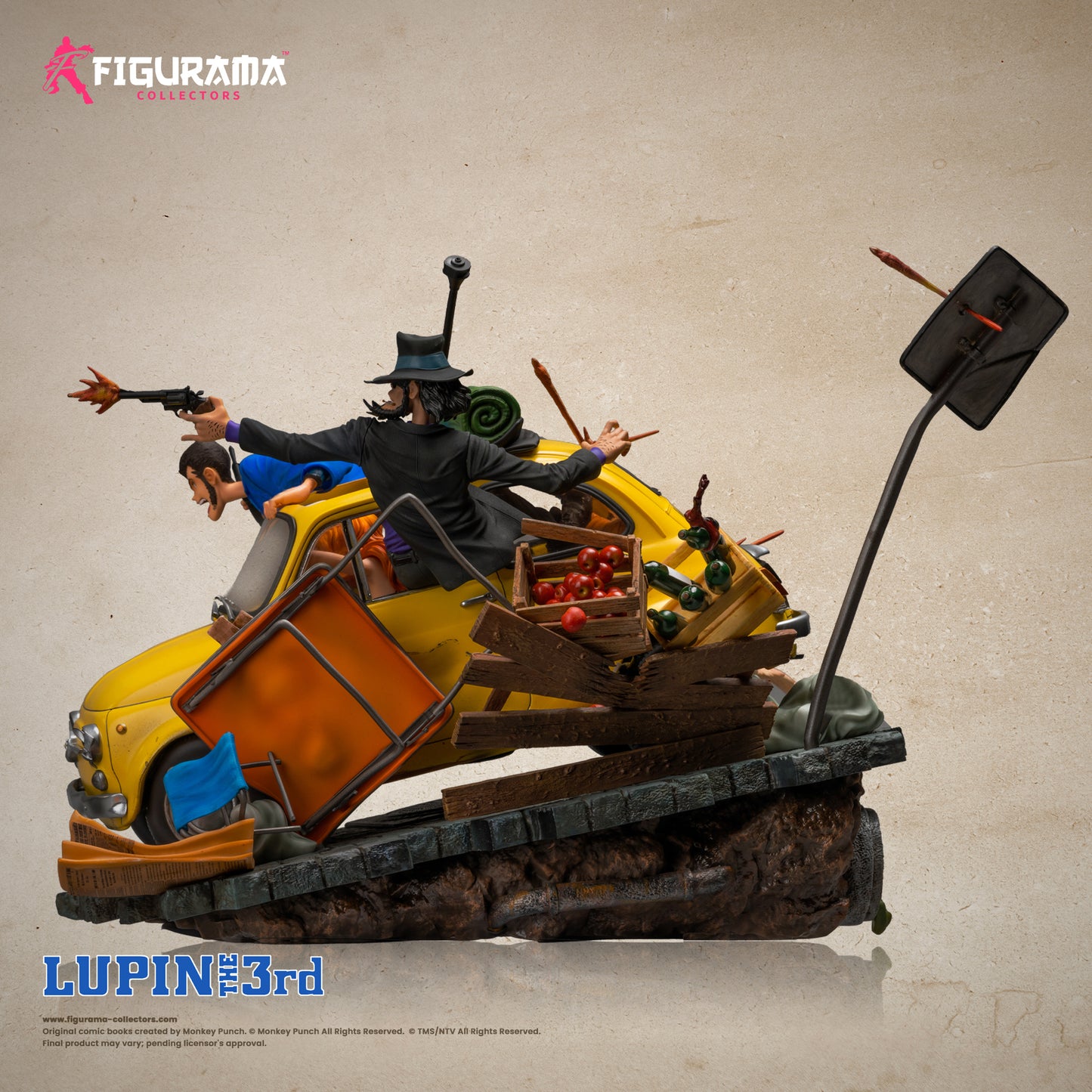 LUPIN THE 3RD - LUPIN, JIGEN, & FUJIKO ELITE DIORAMA STATUE