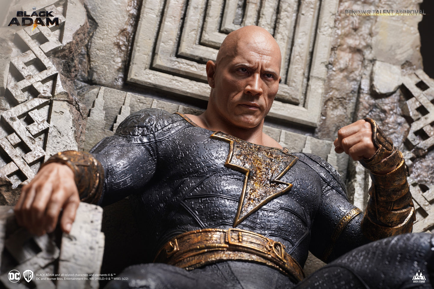 Black Adam On Throne 1/4 Statue