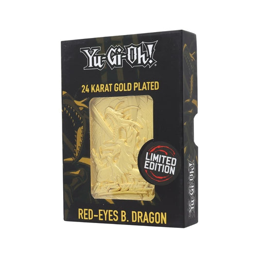 Yu-Gi-Oh! Limited Edition 24K Gold Plated Collectible - Red Eyes B. Dragon