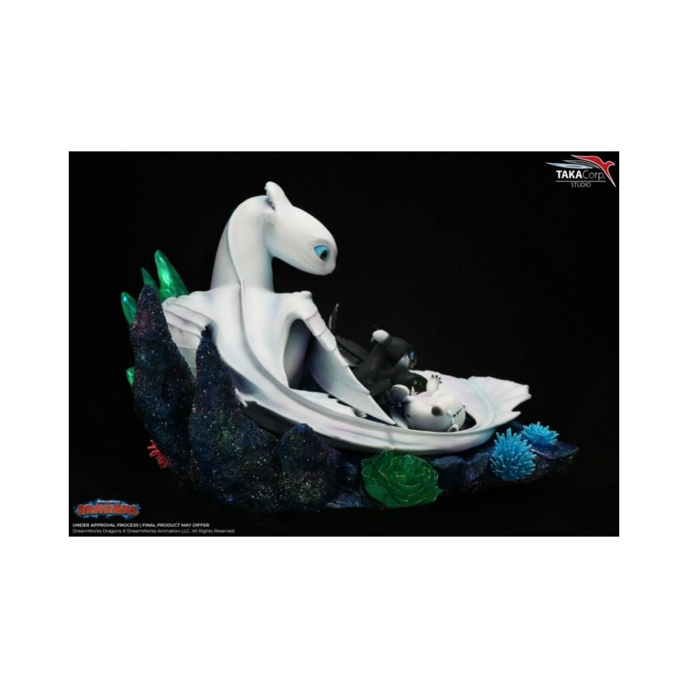 How to Train Your Dragon Light Fury & Night Lights 1/6 Scale Statue