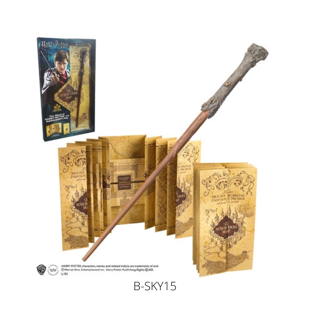 Harry Potter Wand and Marauders Map - Blister