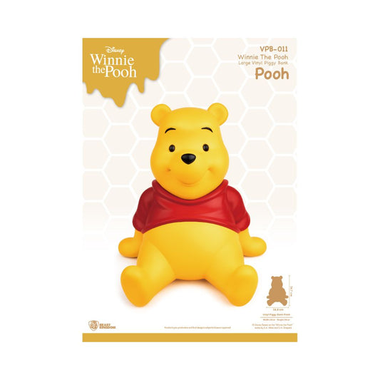 VPB-011 Winnie The Pooh Large Vinyl Piggy Bank: Pooh