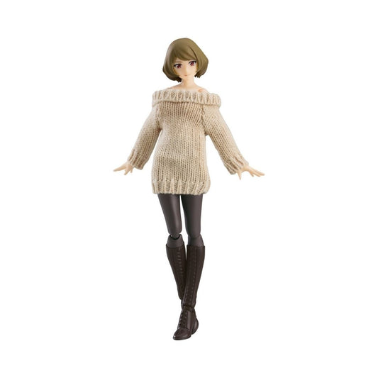 figma Female Body (Chiaki) with Off-the-Shoulder Sweater Dress