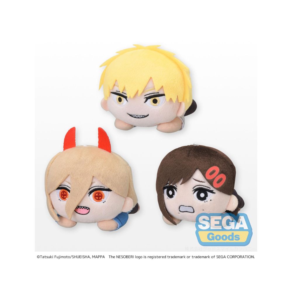 NESOBERI (Lay-Down) "Chainsaw Man" MP Plush "Denji & Power & Kobeni"