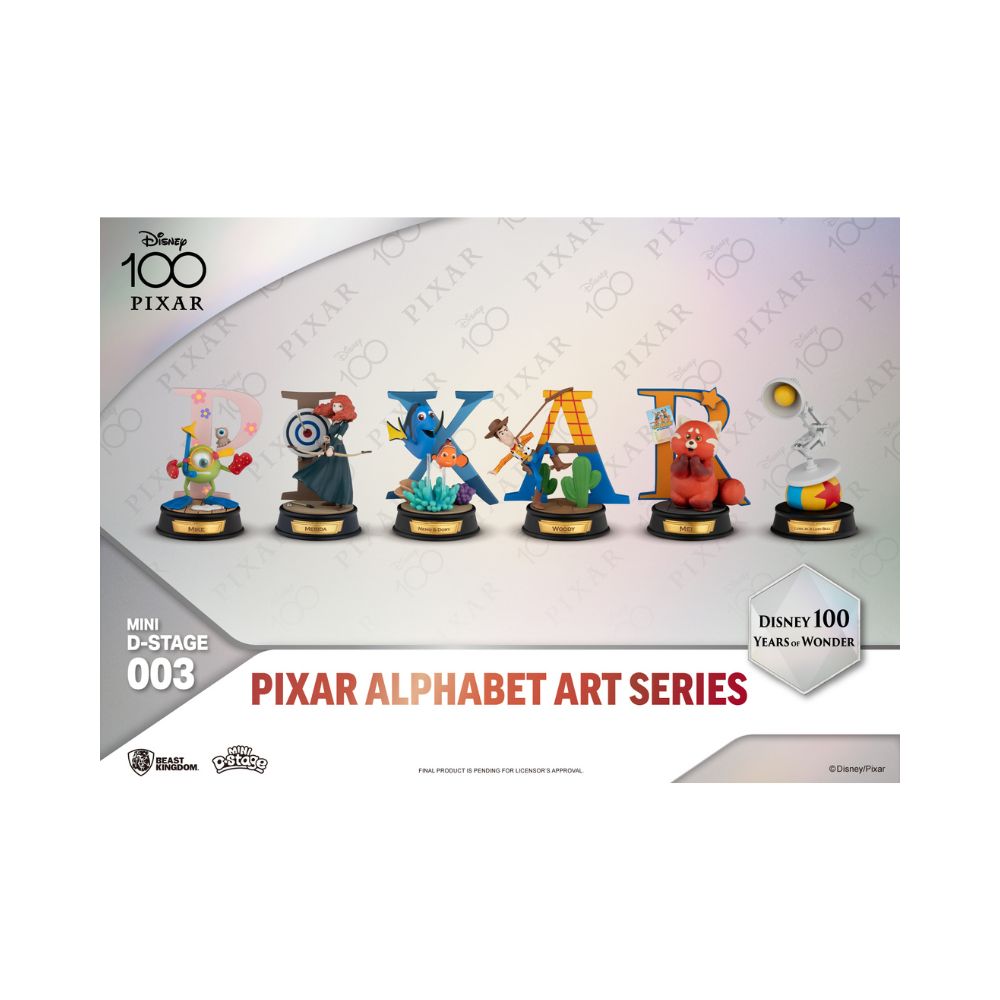Mini Diorama Stage-003-Disney 100 Years of Wonder-Pixar Alphabet Art Series Set