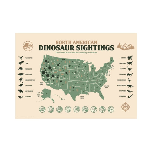 Jurassic World - Dinosaur Sightings - Limited Edition Art Print