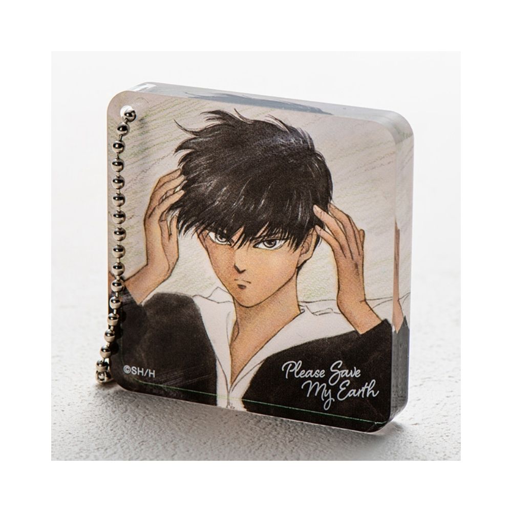 Please Save My Earth Acrylic Domino Keychain Shion