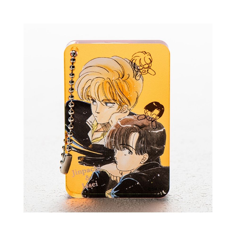 Please Save My Earth Acrylic Domino Keychain Jinpachi and Issei