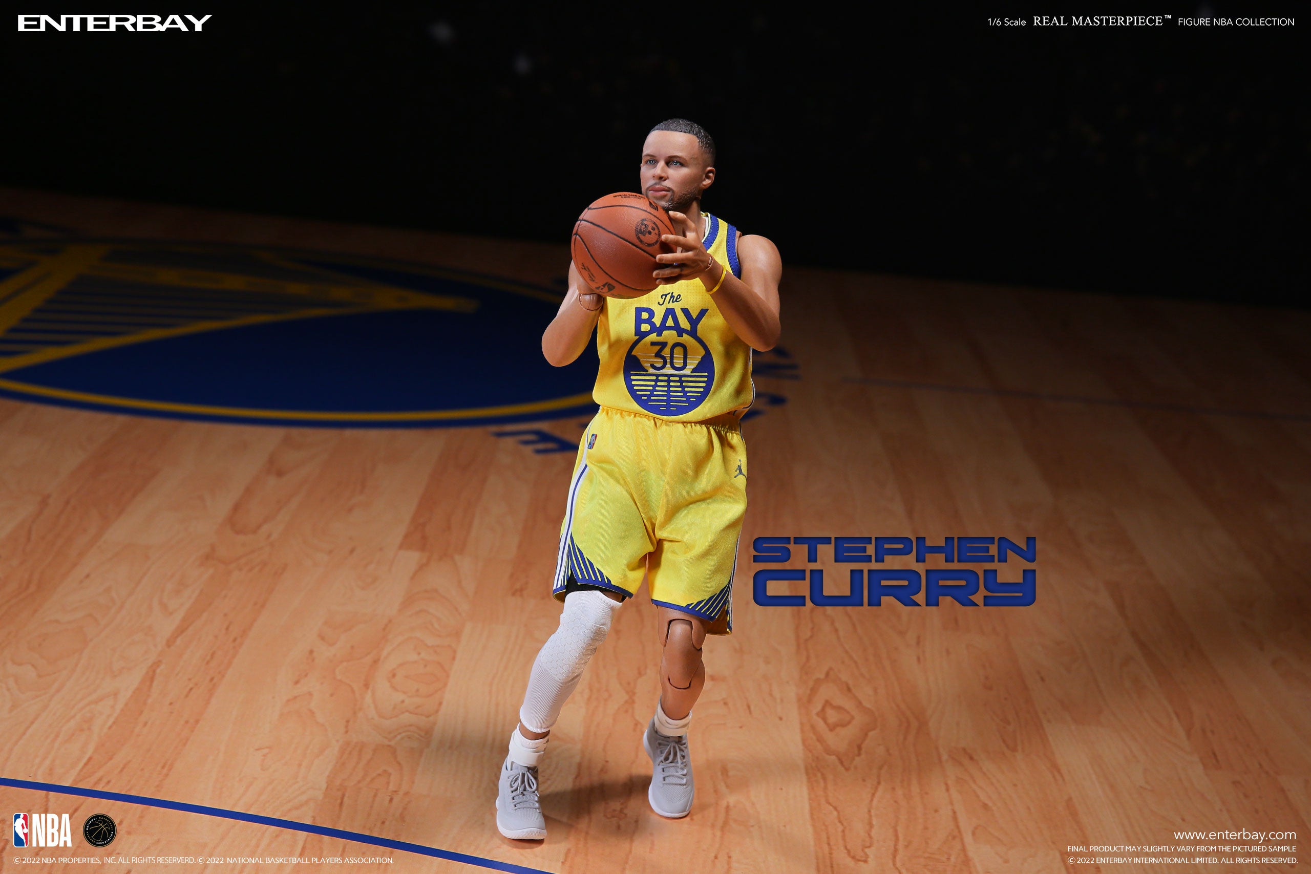 1/6 REAL MASTERPIECE NBA COLLECTION: STEPHEN CURRY NBA ACTION FIGURE