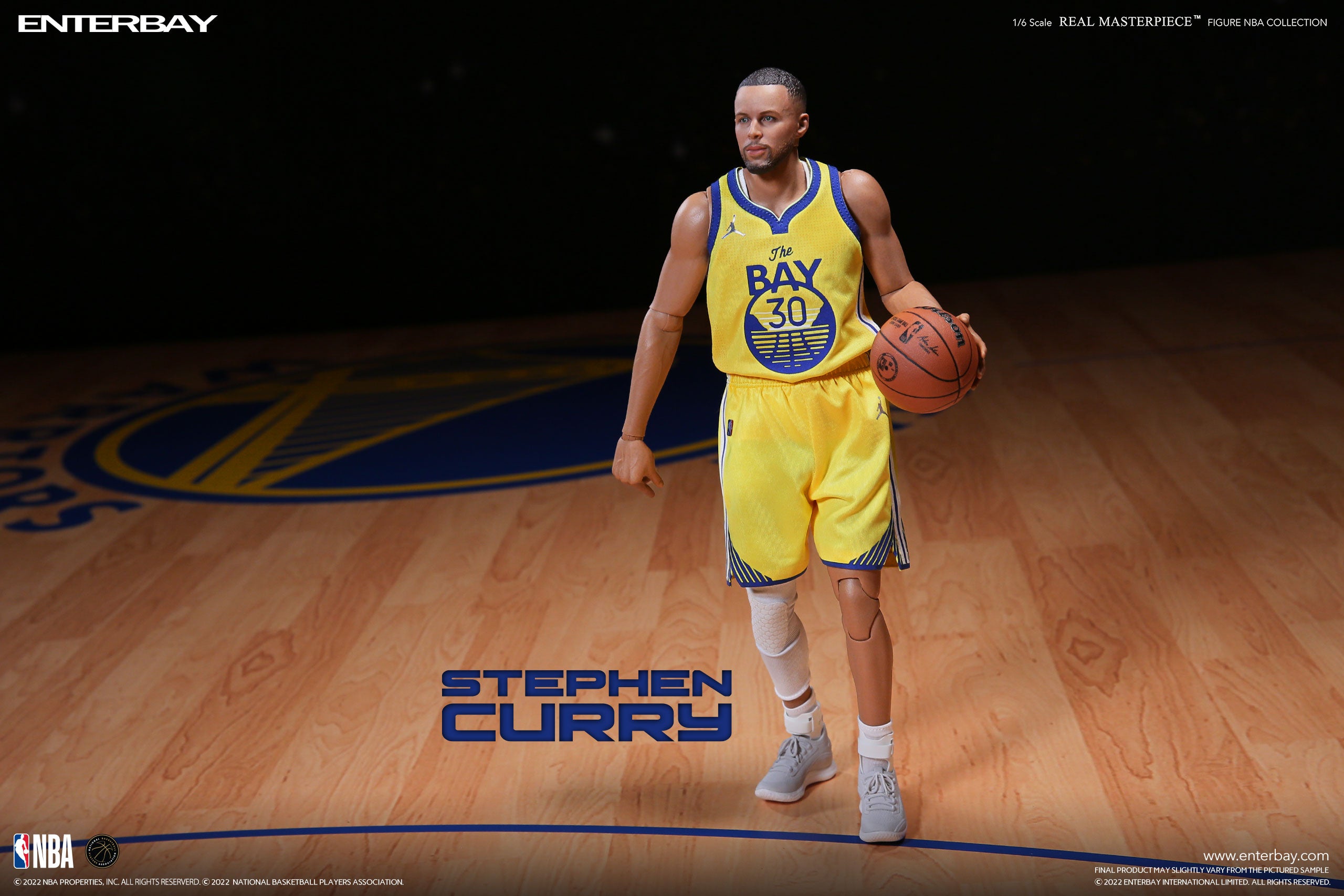 1/6 REAL MASTERPIECE NBA COLLECTION: STEPHEN CURRY NBA ACTION FIGURE