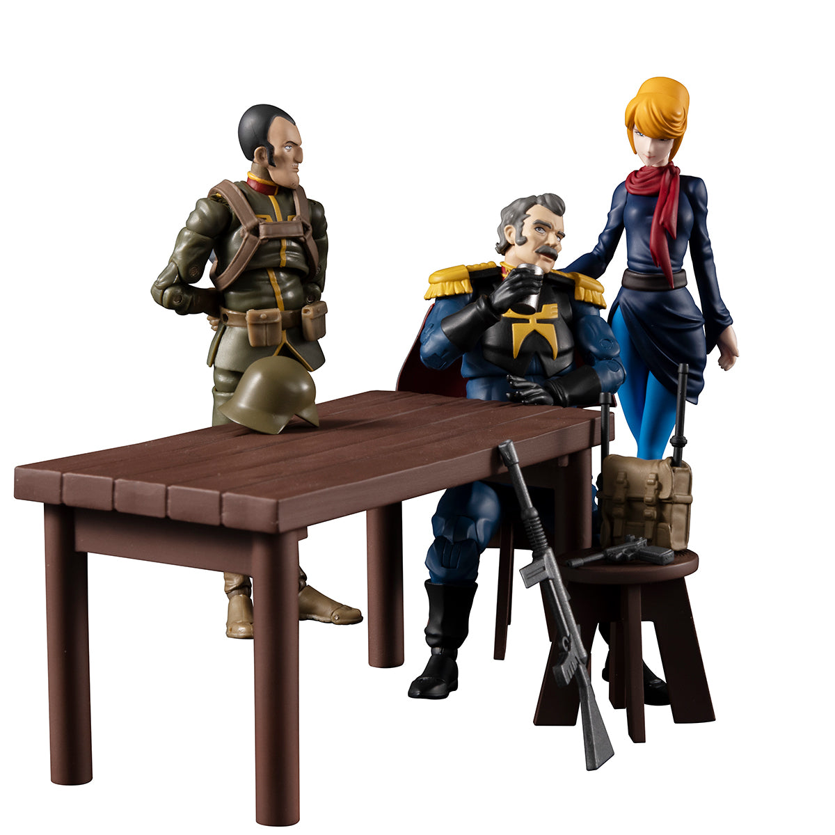 G.M.G Mobile Suit Gundam Principality of Zeon Team Ramba Ral set  【with gift】