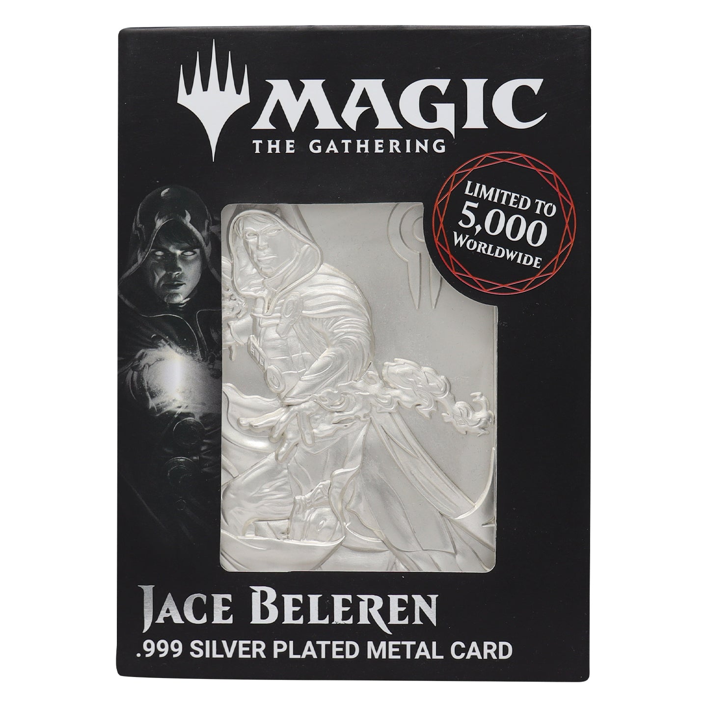 Magic the Gathering Limited Edition .999 Silver Plated Jace Beleren Metal Collectible