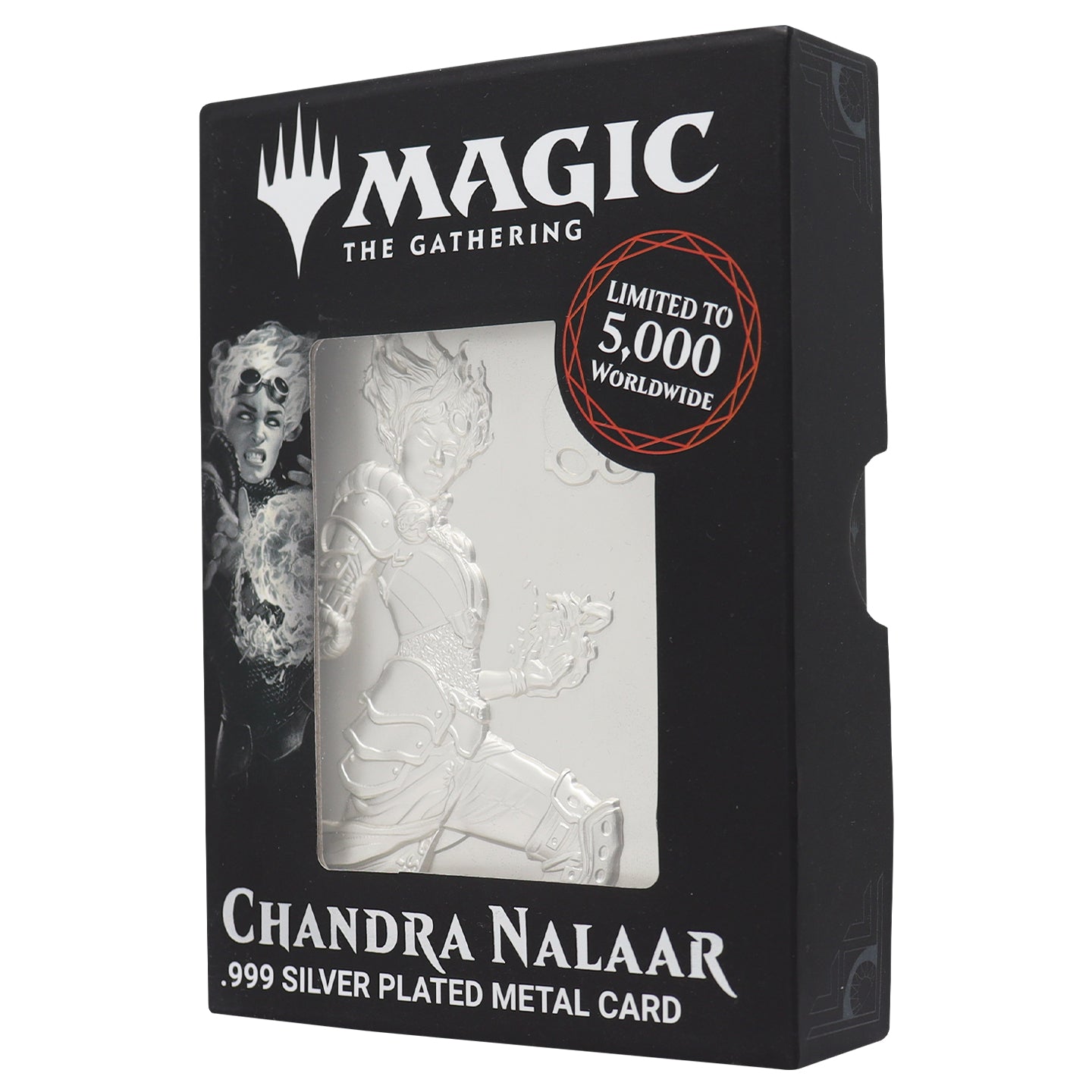 Magic the Gathering Limited Edition .999 Silver Plated Chandra Nalaar Metal Collectible