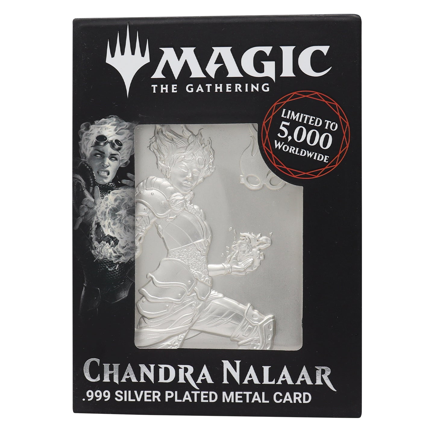 Magic the Gathering Limited Edition .999 Silver Plated Chandra Nalaar Metal Collectible