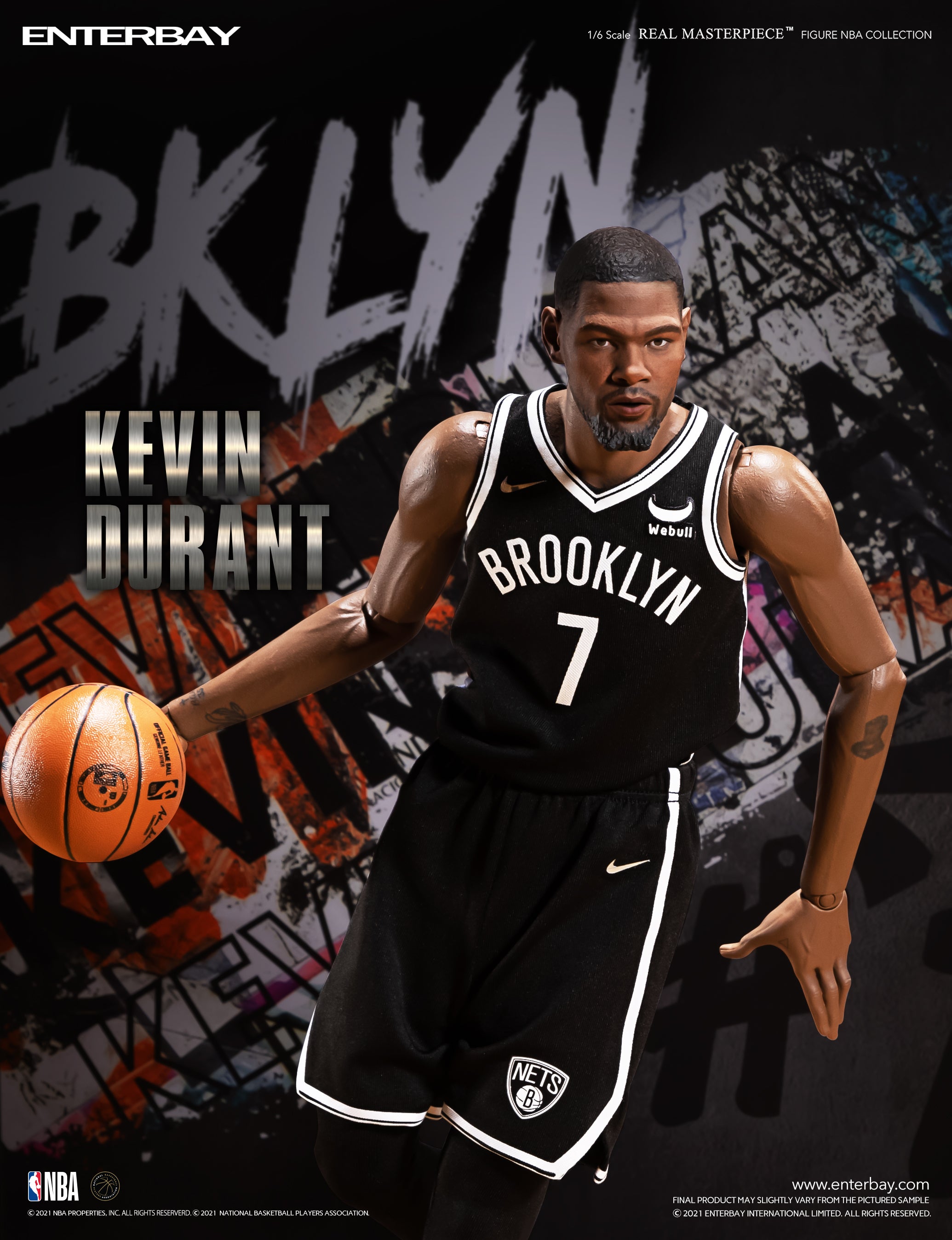 1/6 REAL MASTERPIECE NBA COLLECTION: KEVIN DURANT NBA ACTION FIGURE