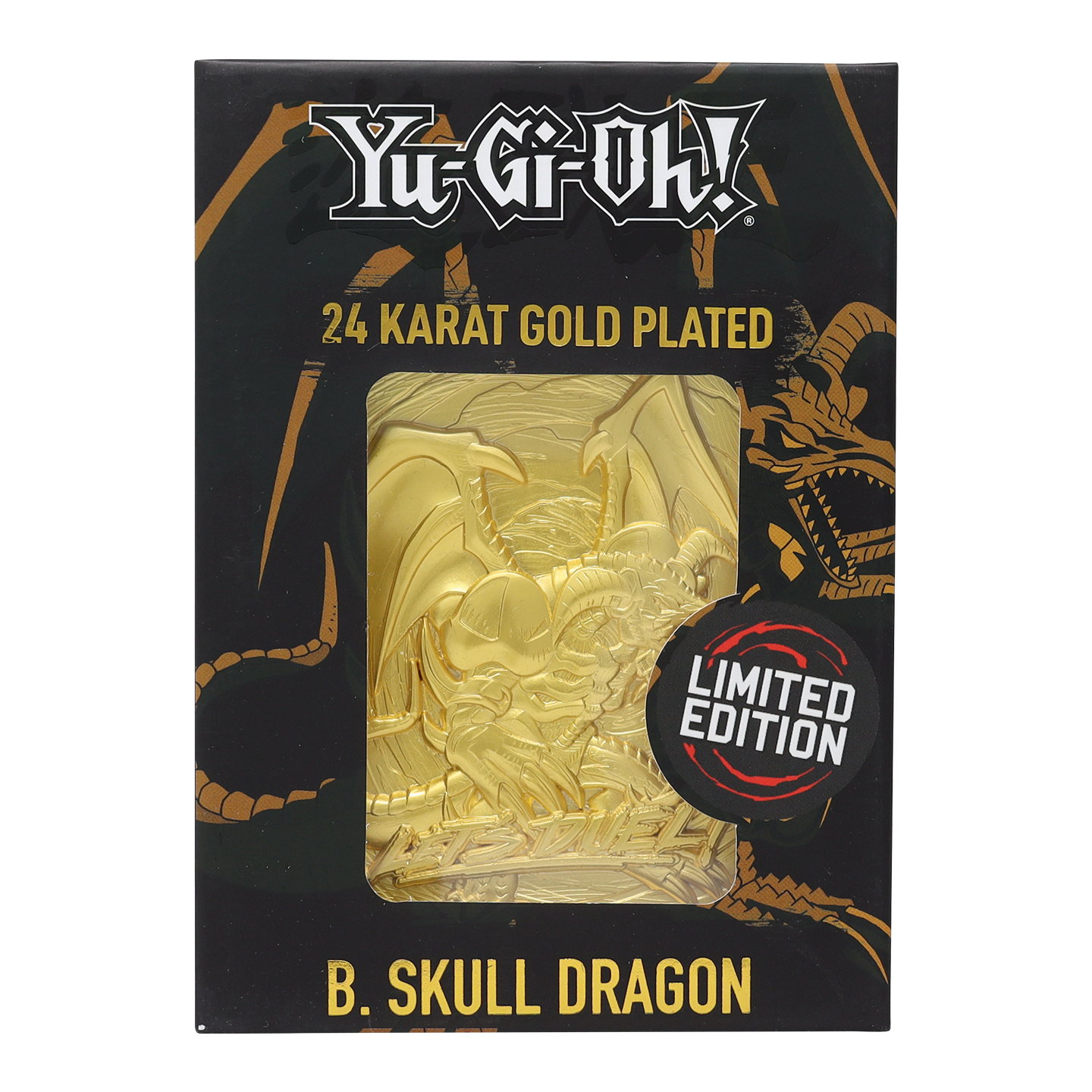 Yu-Gi-Oh! Limited Edition 24K Gold Plated Collectible - B. Skull Dragon