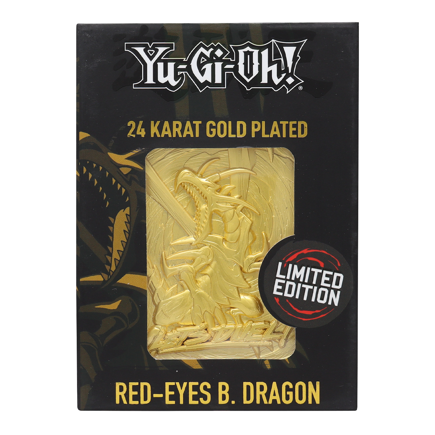 Yu-Gi-Oh! Limited Edition 24K Gold Plated Collectible - Red Eyes B. Dragon