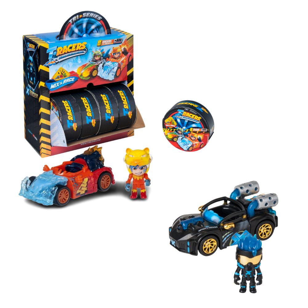 T-RACERS I SERIES COLLECTIBLE MIX AND MATCH TOY CARS