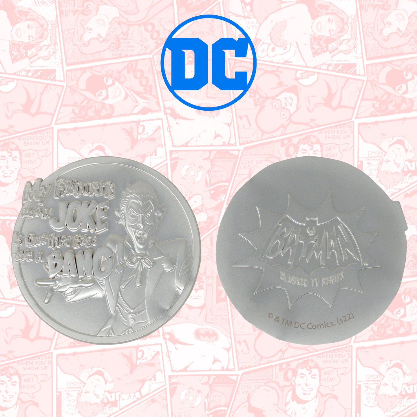 The Joker .999 Silver Plated Medallion