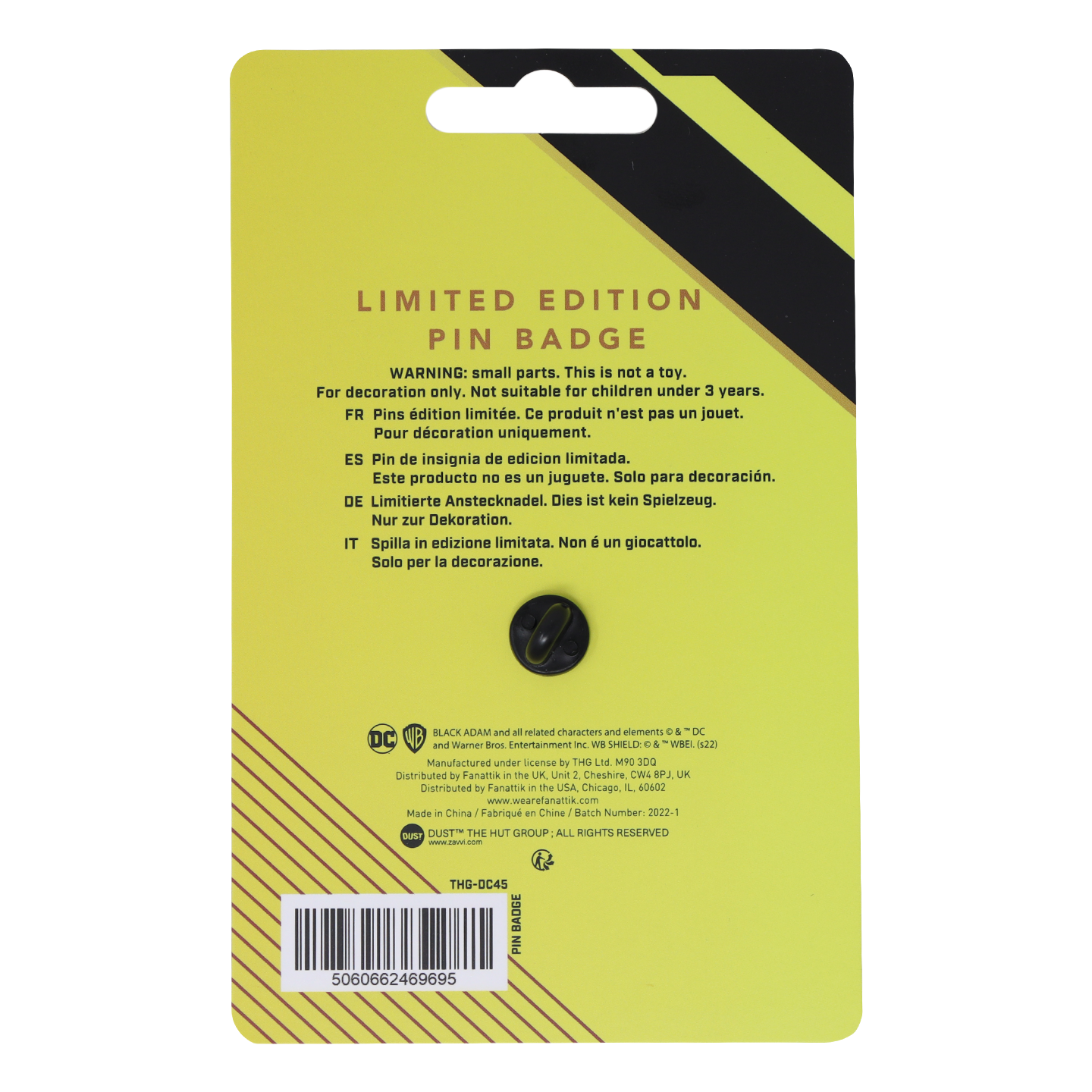 Black Adam Limited Edition  Pin Badge