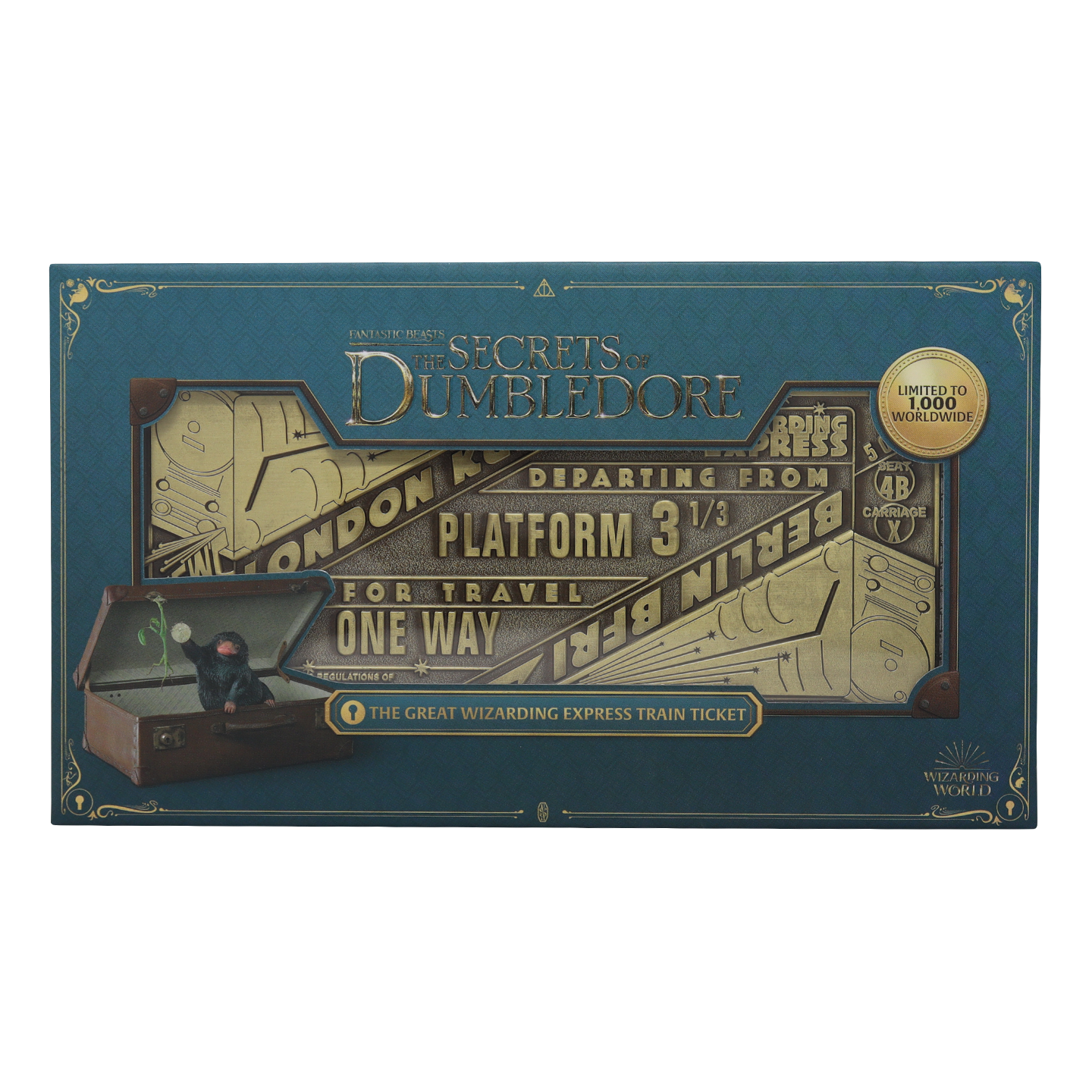 Fantastic Beasts The Great Wizarding Express Limited Edition Train Ticket