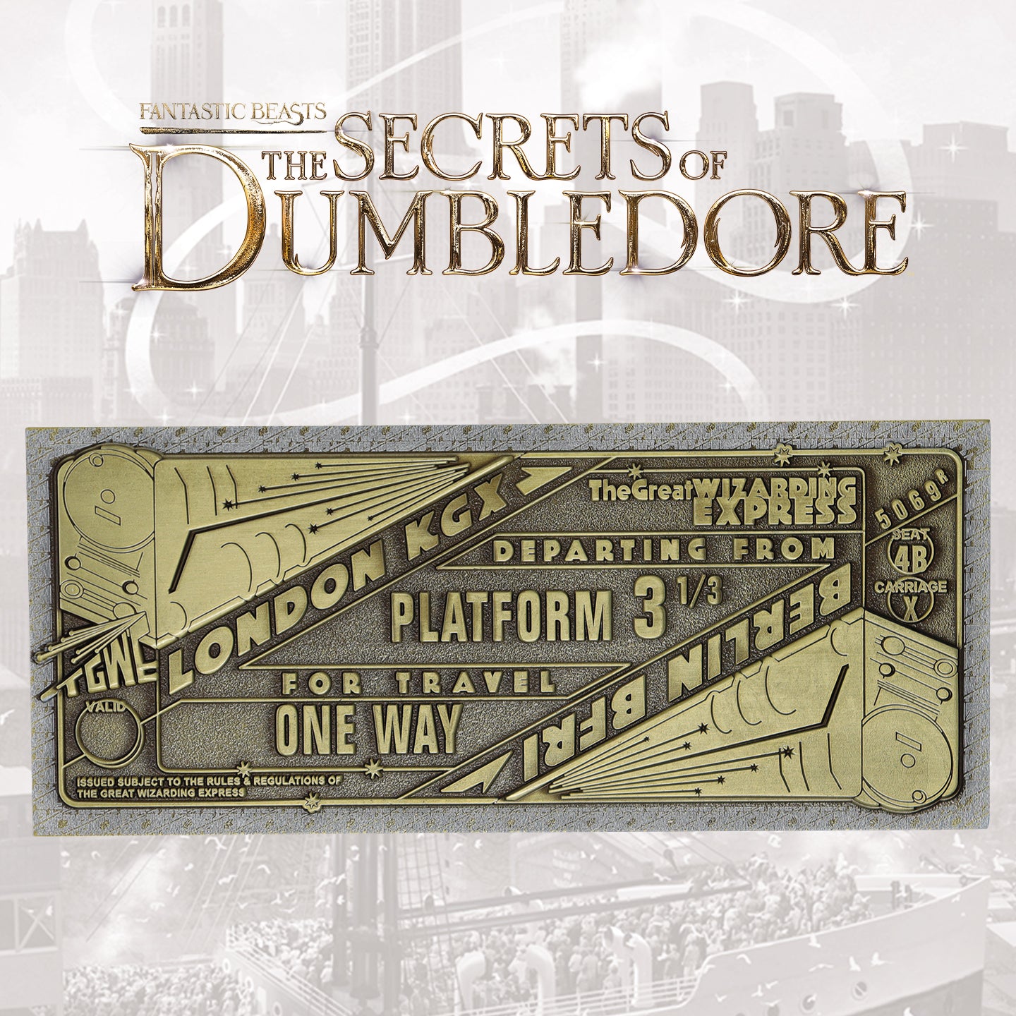 Fantastic Beasts The Great Wizarding Express Limited Edition Train Ticket