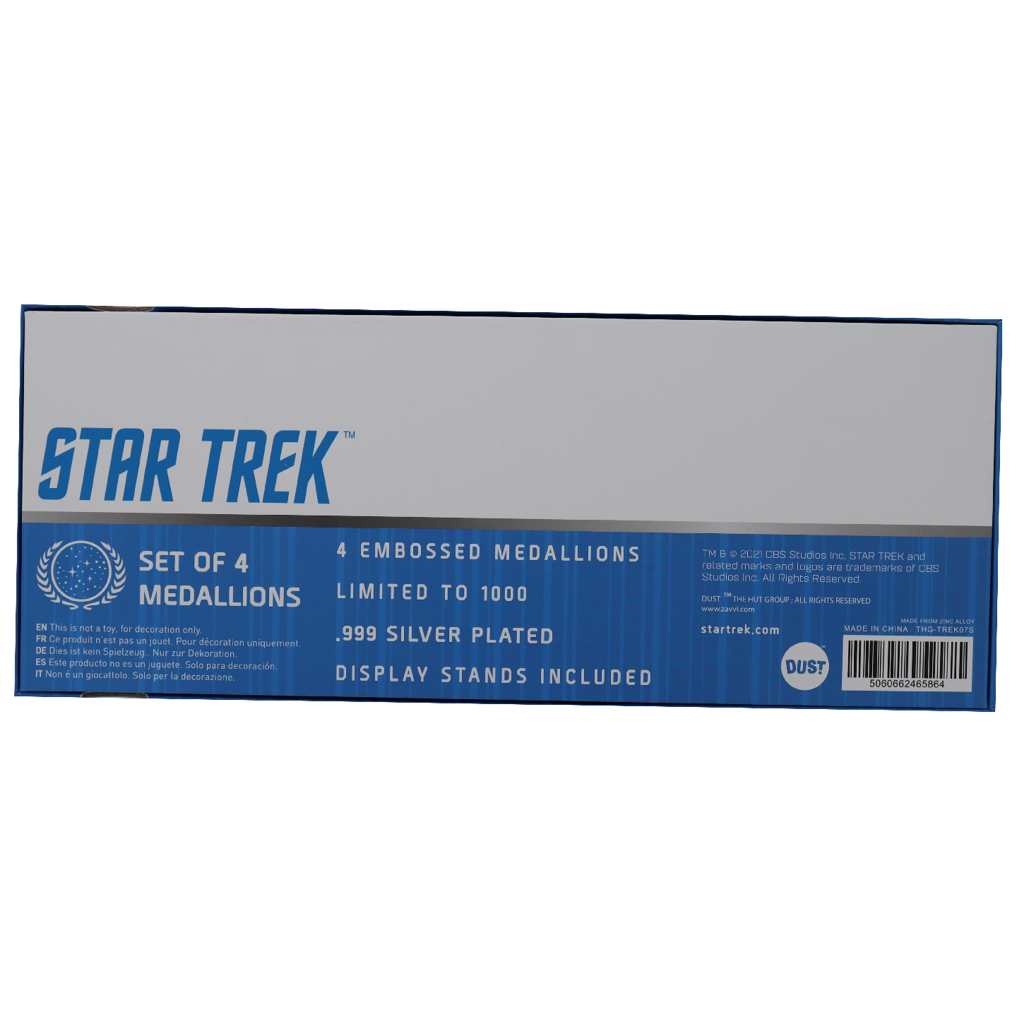 Star Trek Set of 4 Starfleet Division Medallions in .999 Silver Plating