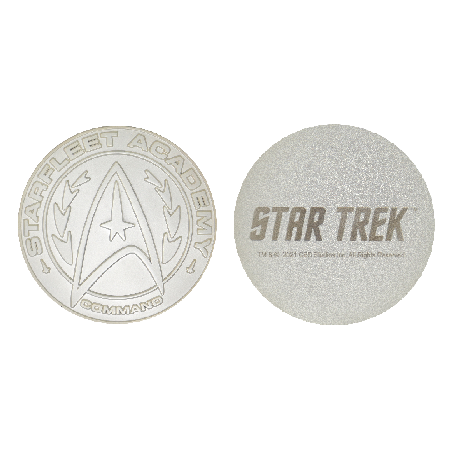 Star Trek Set of 4 Starfleet Division Medallions in .999 Silver Plating