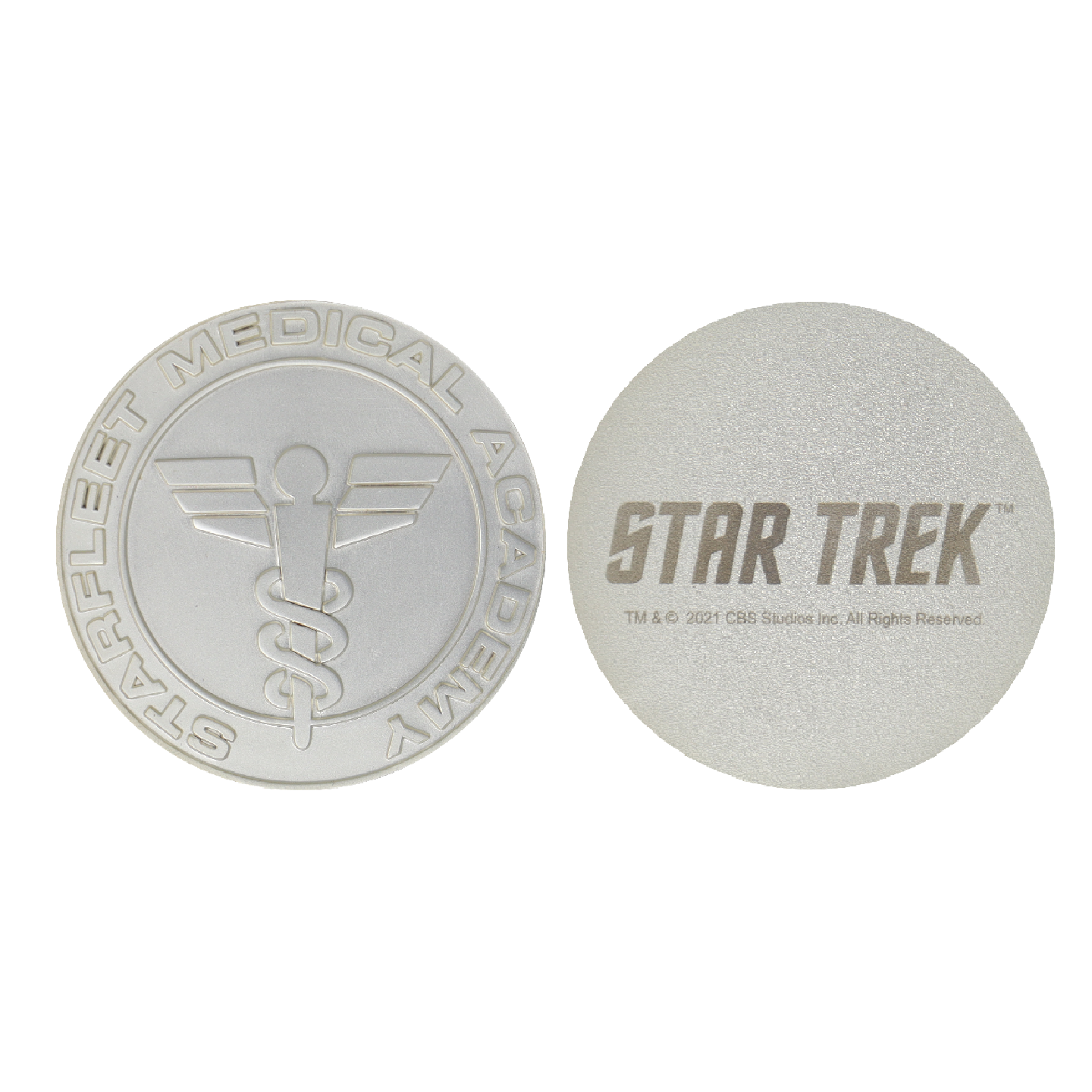 Star Trek Set of 4 Starfleet Division Medallions in .999 Silver Plating