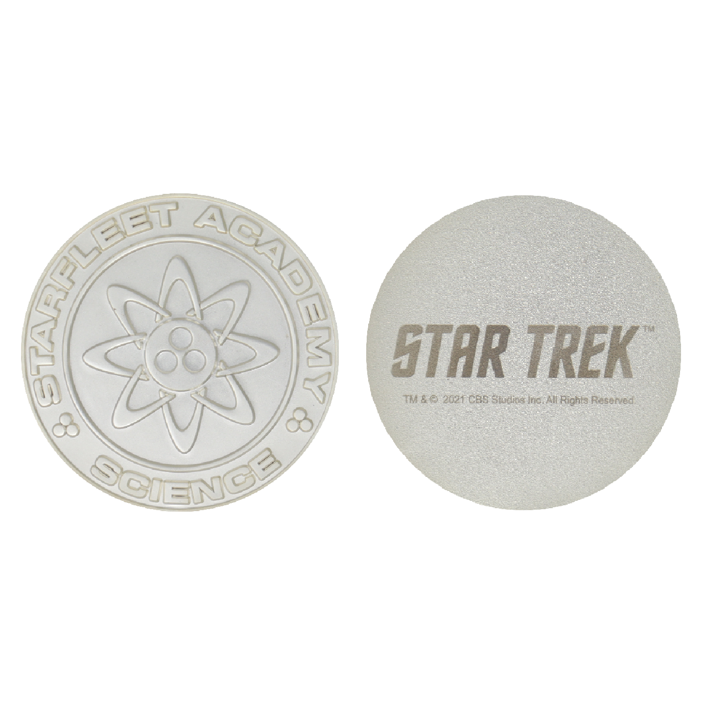 Star Trek Set of 4 Starfleet Division Medallions in .999 Silver Plating