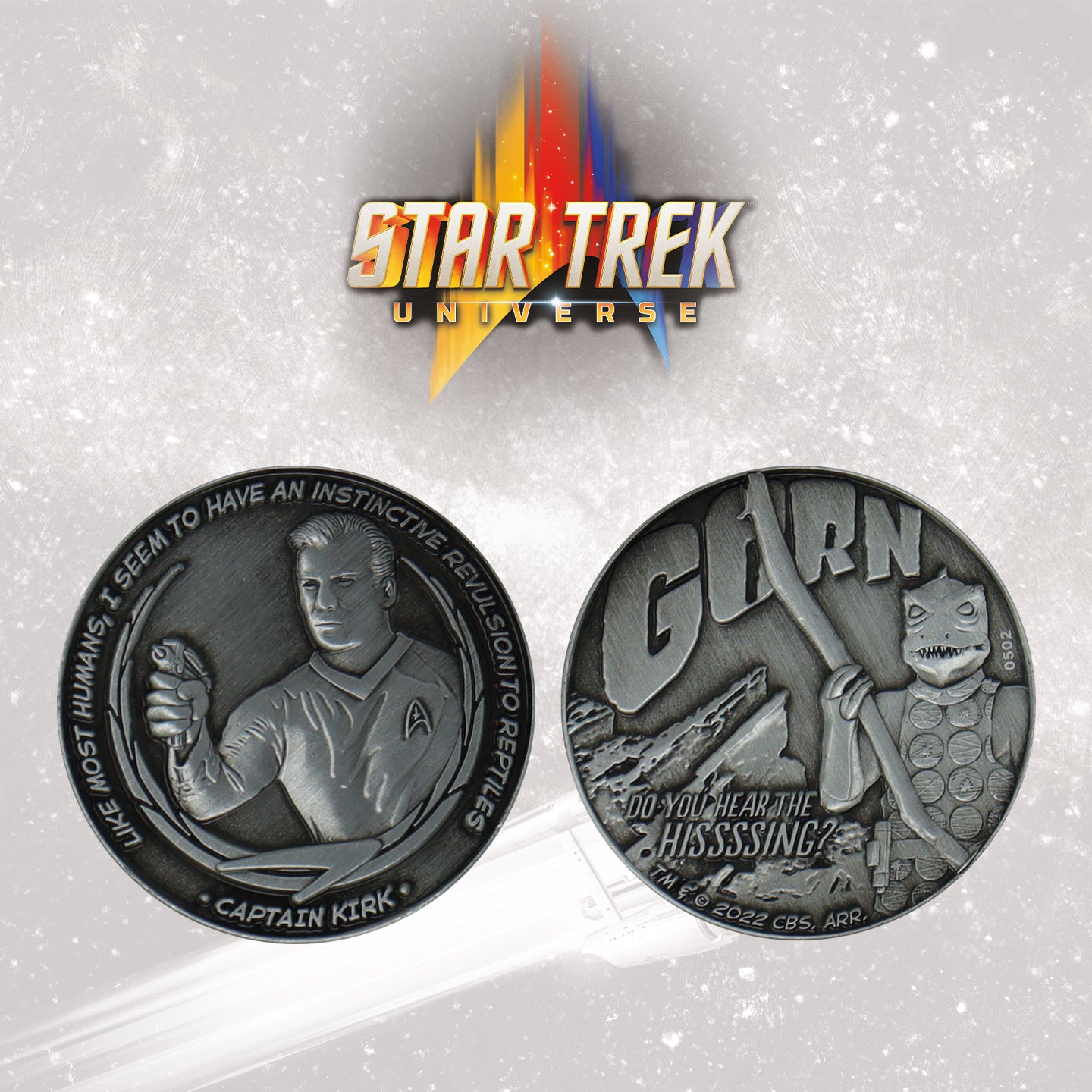 Star Trek Captain Kirk and Gorn Limited Edition  Collectible Coin