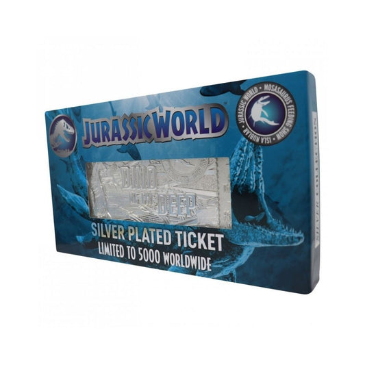 Jurassic World .999 Silver Plated Mosasaurus Ticket