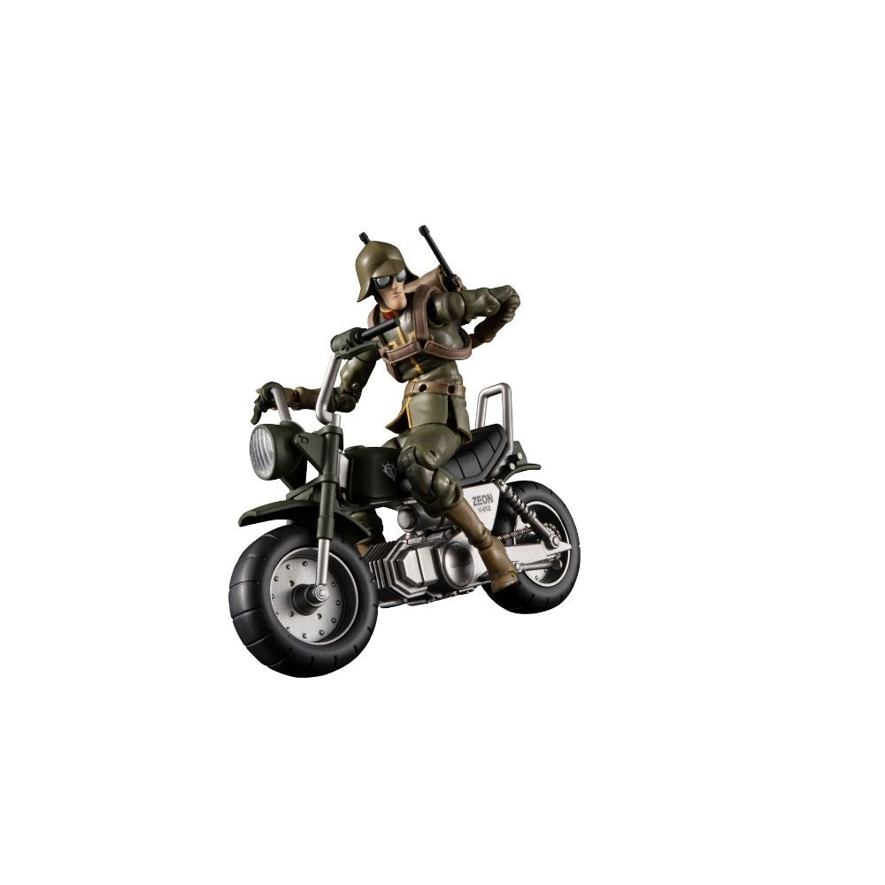 G.M.G Mobile Suit Gundam Principality of Zeon08 V-SP General Soldier &   Exclusive motorcycle