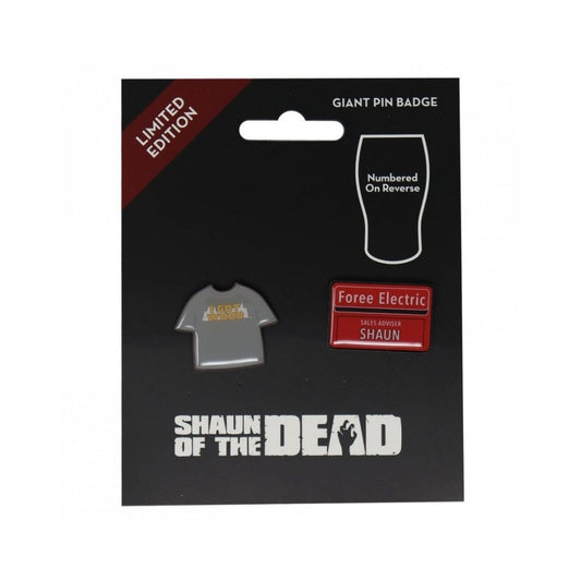 Shaun of the Dead Pin Badge Set