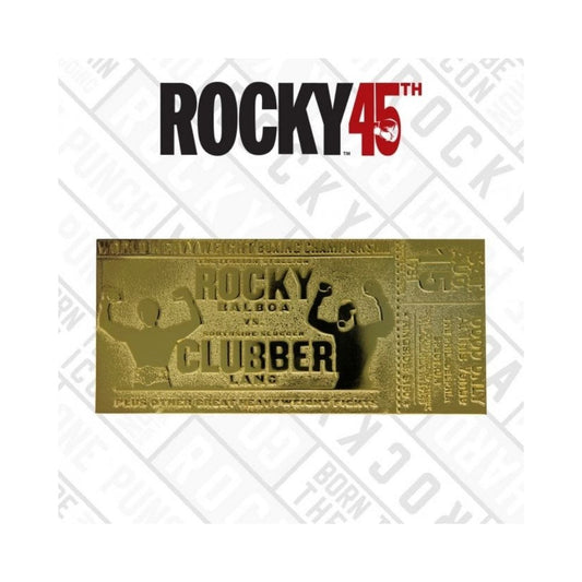 Rocky III Clubber Lang 24K Gold Plated Limited Edition Fight Ticket