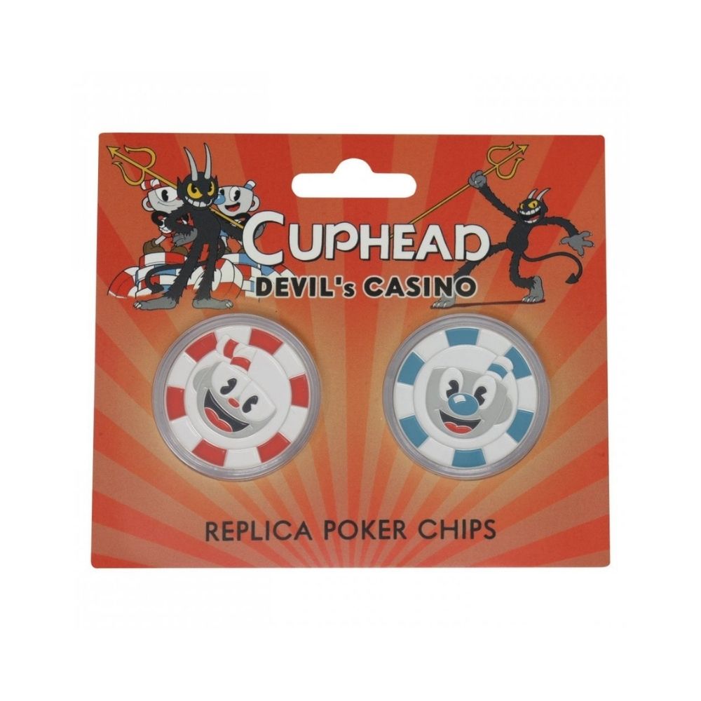 Cuphead Devil's Replica Casino Chip Coin Twin Pack