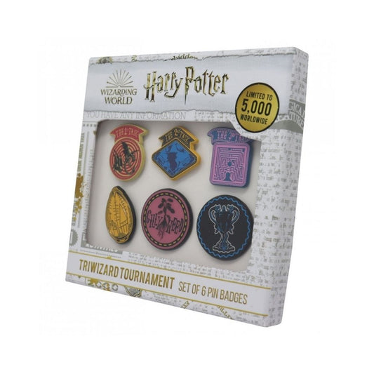 Harry Potter Limited Edition Set of 6 Triwizard Tournament Pin Badges